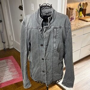 Men's Gray Military Field Jacket Vintage Rogue State